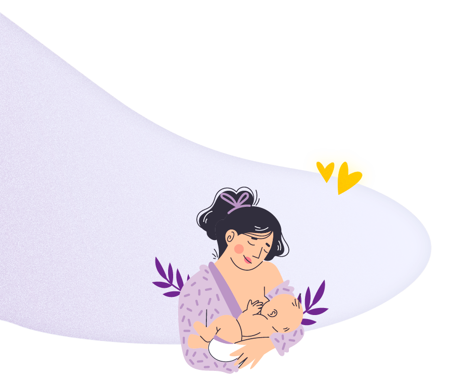 жінка годує дитину грудьми
